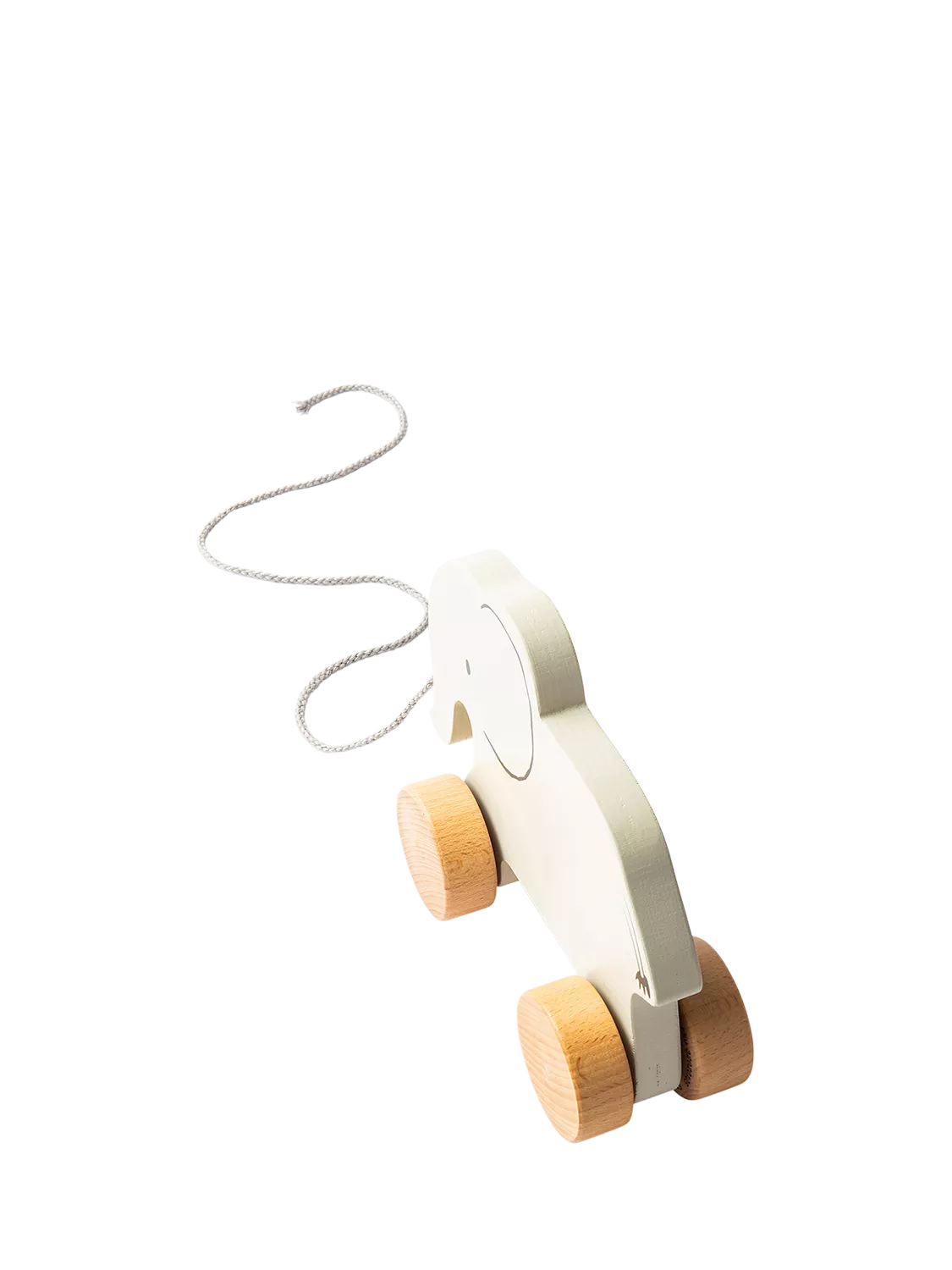 John Lewis wooden pull-along elephant toy - British product