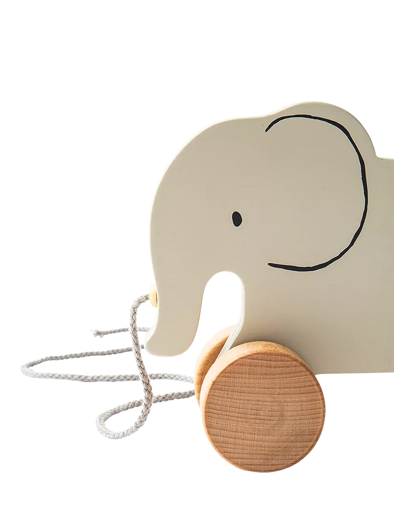 John Lewis wooden pull-along elephant toy - British product