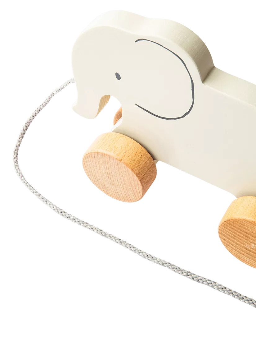 John Lewis wooden pull-along elephant toy - British product