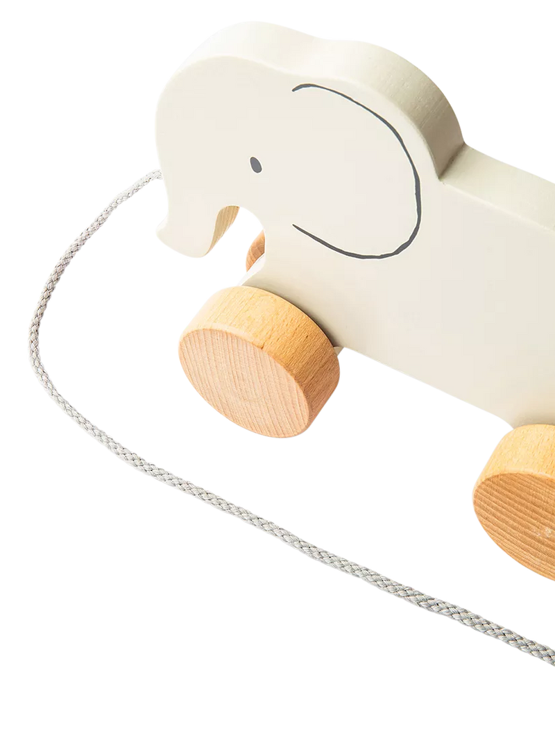 John Lewis wooden pull-along elephant toy - British product