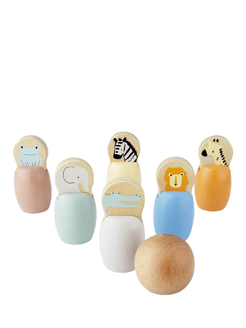 John Lewis wooden safari skittles FSC-certified (British brand)