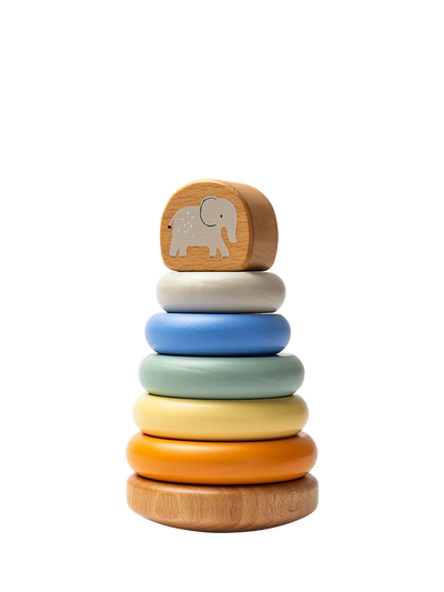 John Lewis John Lewis Wooden Safari Stacking Toy, FSC-Certified (Beech Wood & MDF)- Buy online at McGrocer