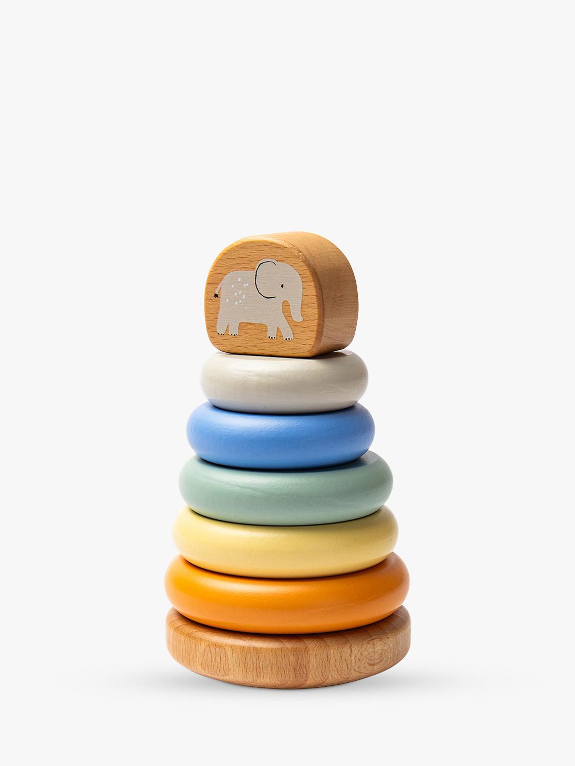 John Lewis safari stacking toy with elephant, imported from the UK