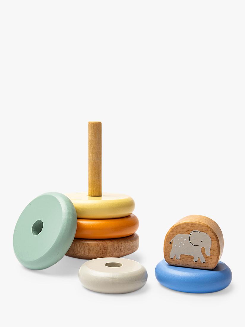 John Lewis safari stacking toy with elephant, imported from the UK