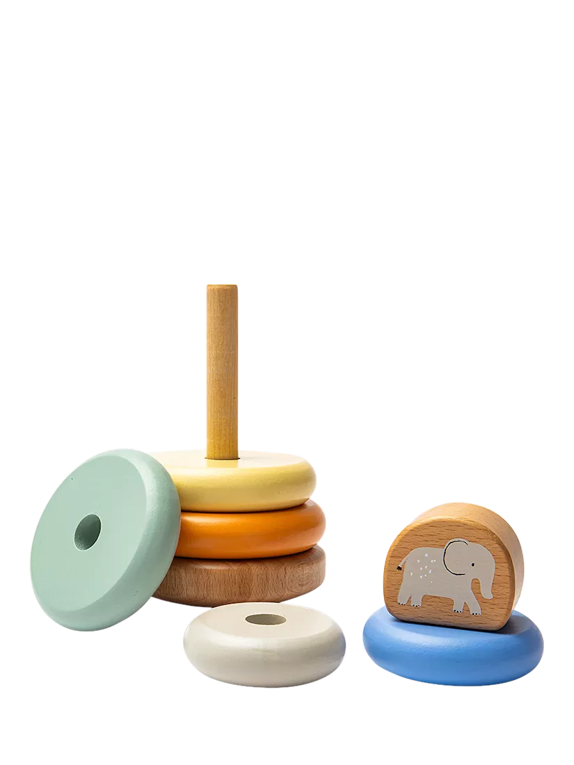 John Lewis safari stacking toy with elephant, imported from the UK