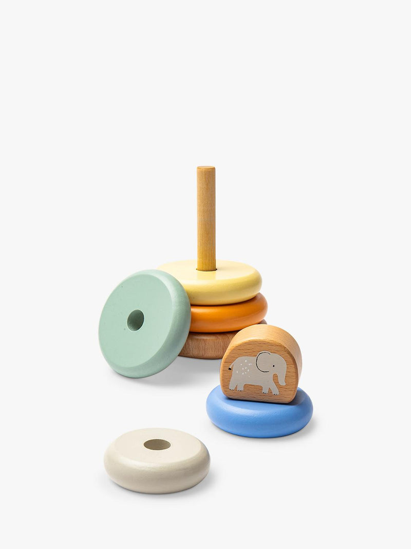 John Lewis safari stacking toy with elephant, imported from the UK