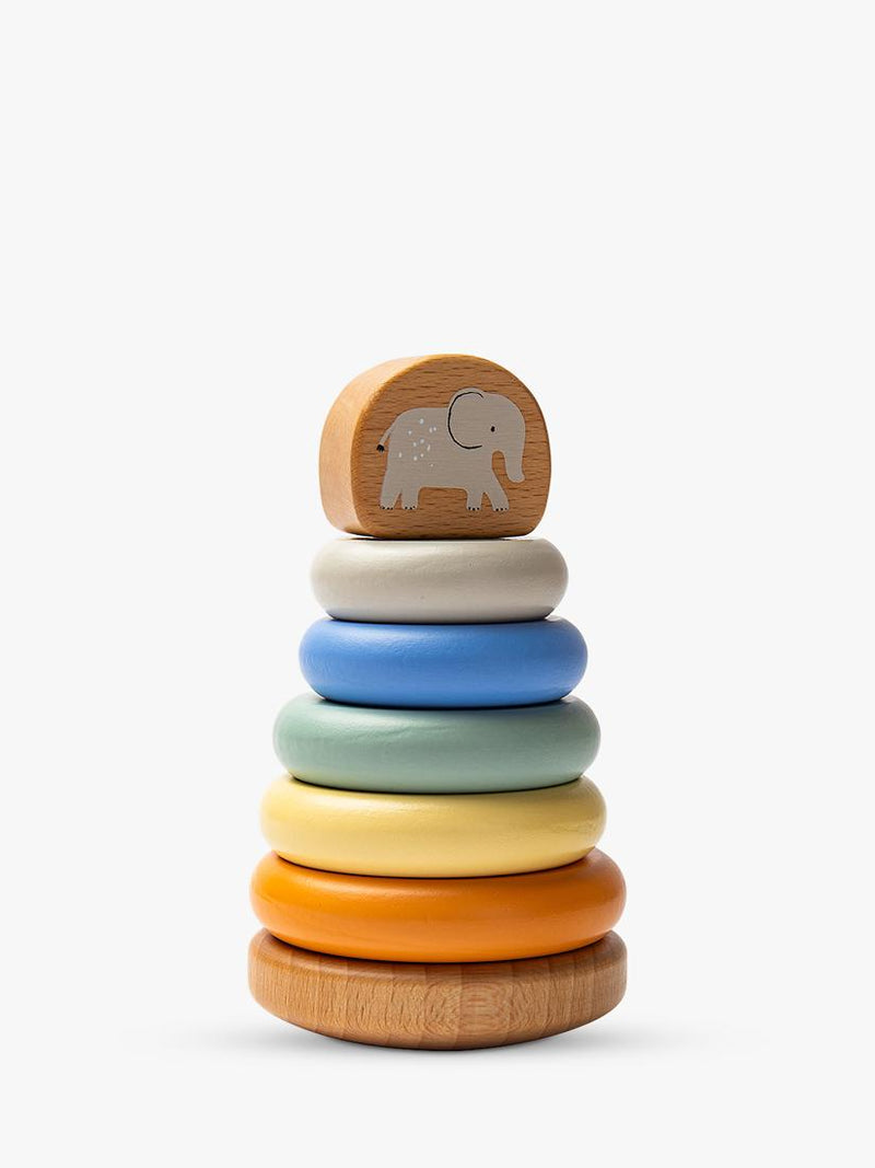 John Lewis safari stacking toy with elephant, imported from the UK