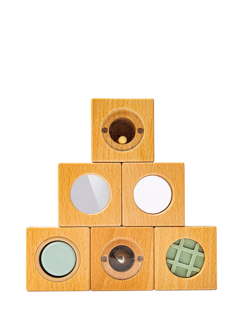 John Lewis FSC-certified wooden sensory cubes (British brand)