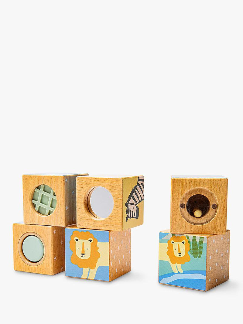 John Lewis FSC-certified wooden sensory cubes (British brand)