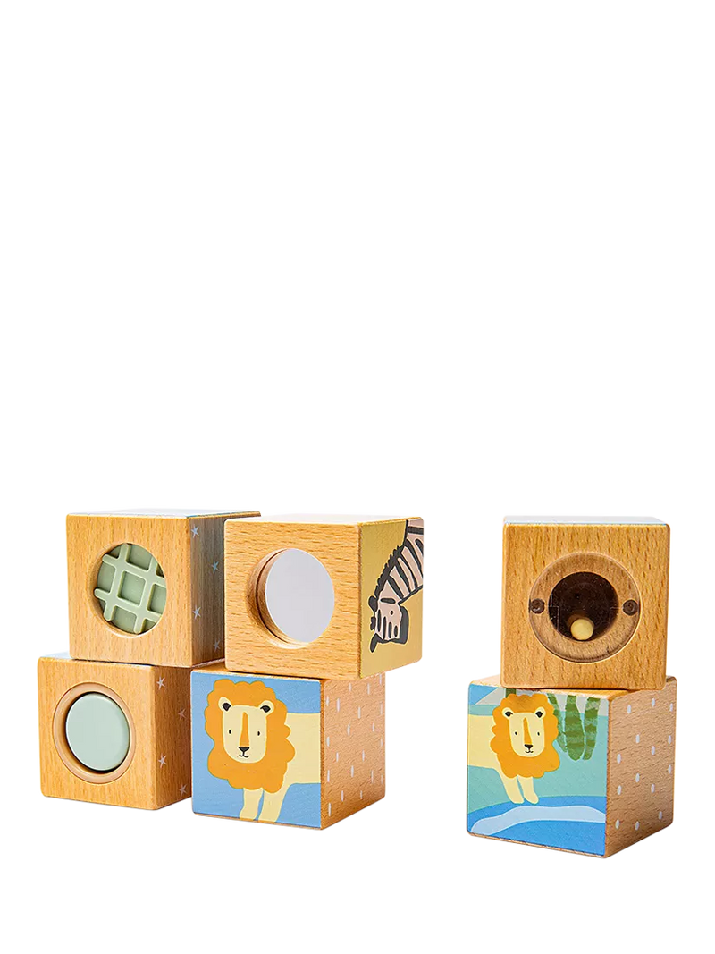 John Lewis FSC-certified wooden sensory cubes (British brand)