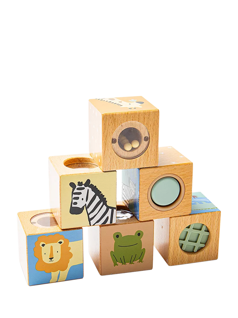 John Lewis FSC-certified wooden sensory cubes (British brand)