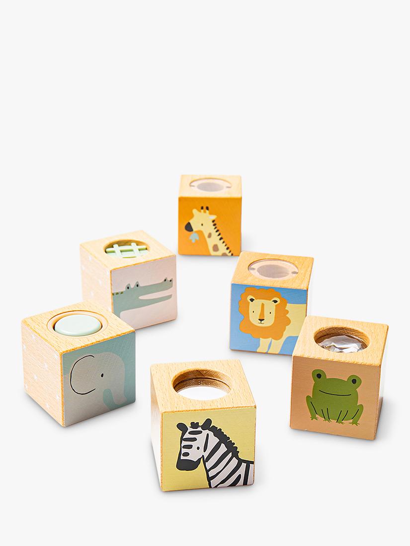 John Lewis FSC-certified wooden sensory cubes (British brand)