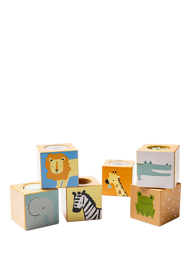 John Lewis FSC-certified wooden sensory cubes (British brand)