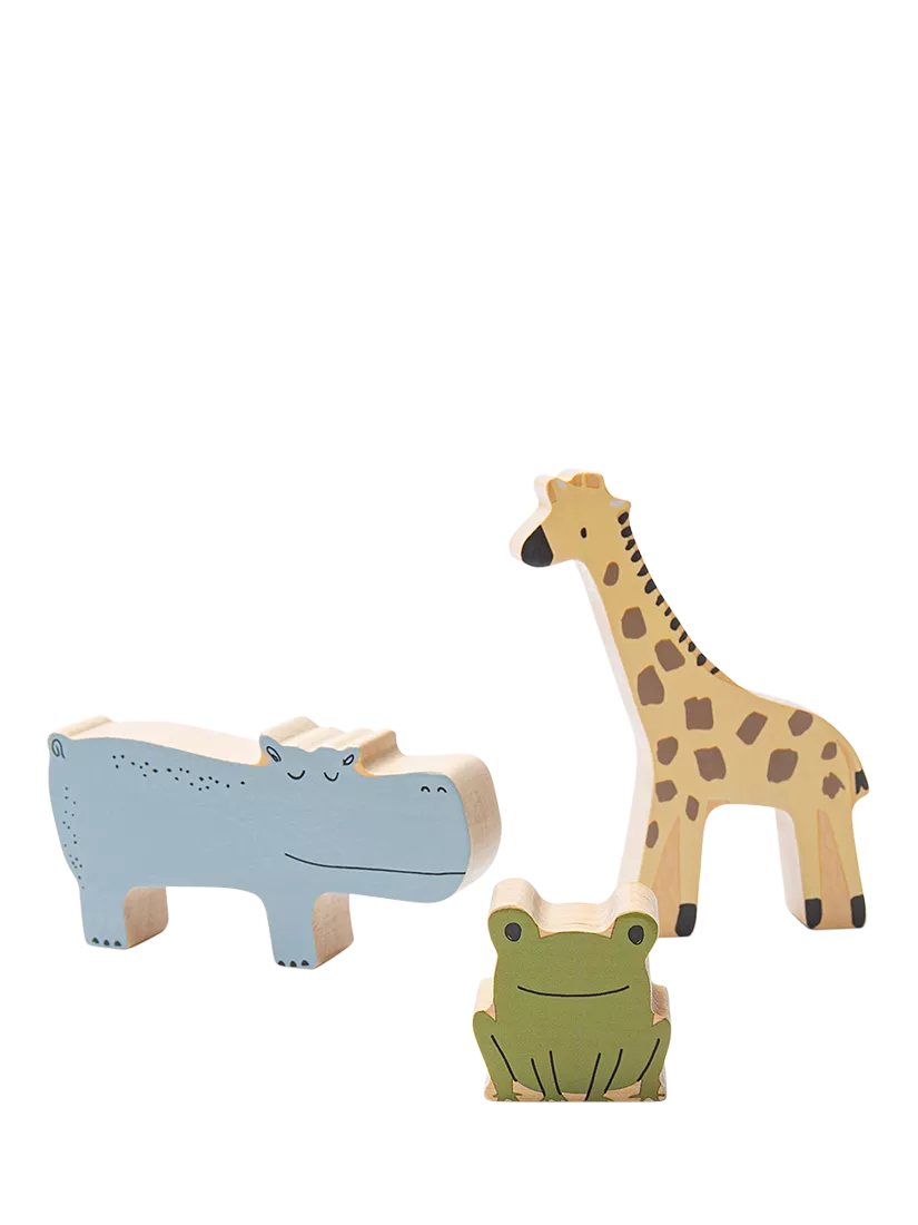John Lewis Wooden Stacking Animals FSC-certified birchwood toy (British brand)