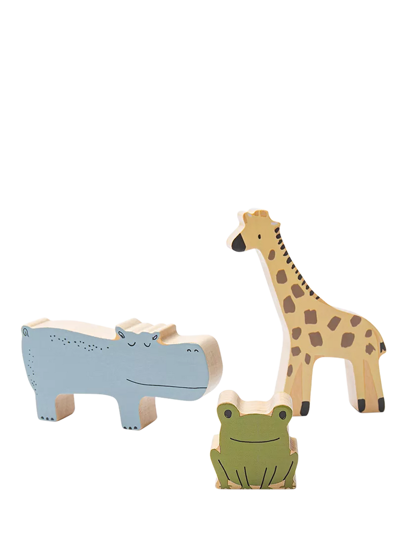 John Lewis Wooden Stacking Animals FSC-certified birchwood toy (British brand)