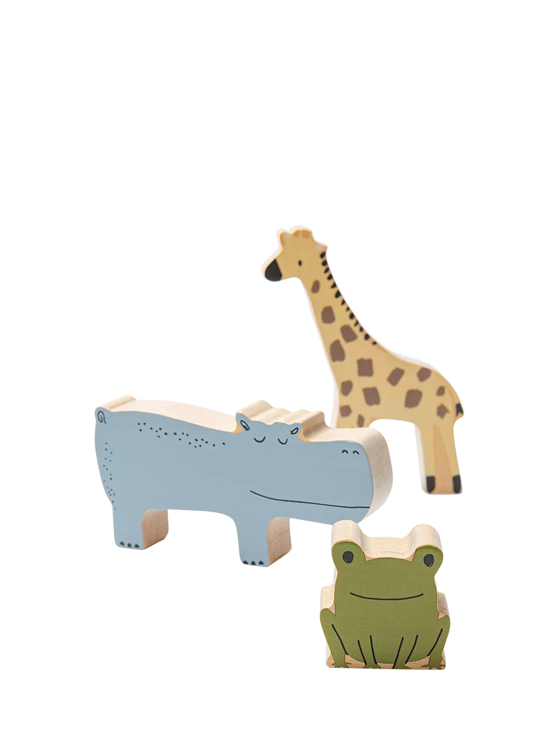 John Lewis Wooden Stacking Animals FSC-certified birchwood toy (British brand)