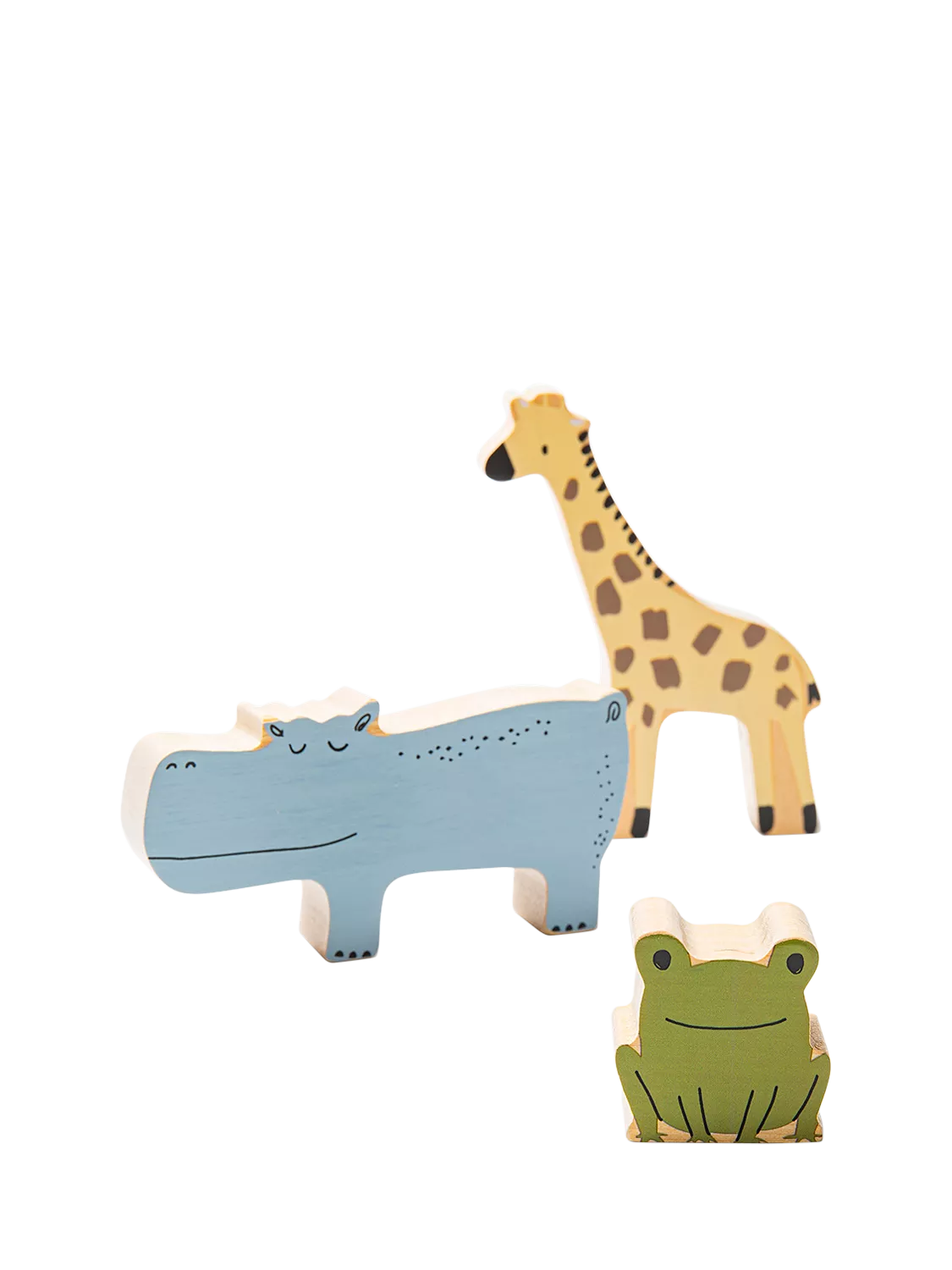 John Lewis Wooden Stacking Animals FSC-certified birchwood toy (British brand)