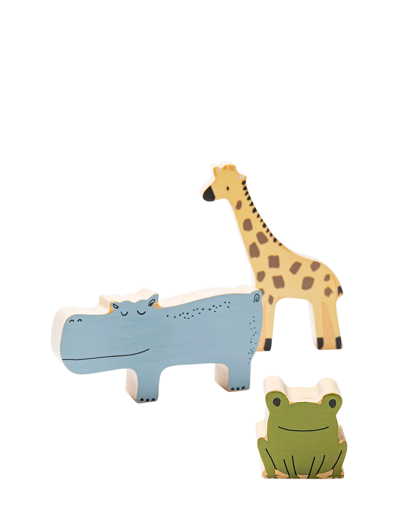 John Lewis Wooden Stacking Animals FSC-certified birchwood toy (British brand)