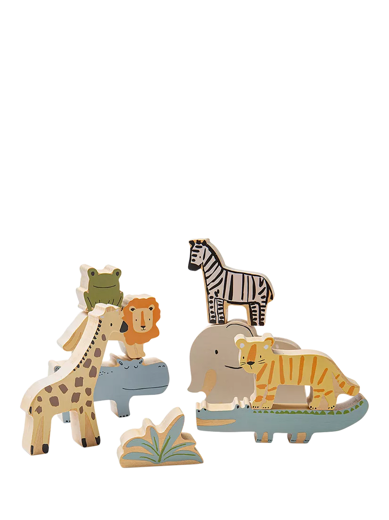 John Lewis Wooden Stacking Animals FSC-certified birchwood toy (British brand)