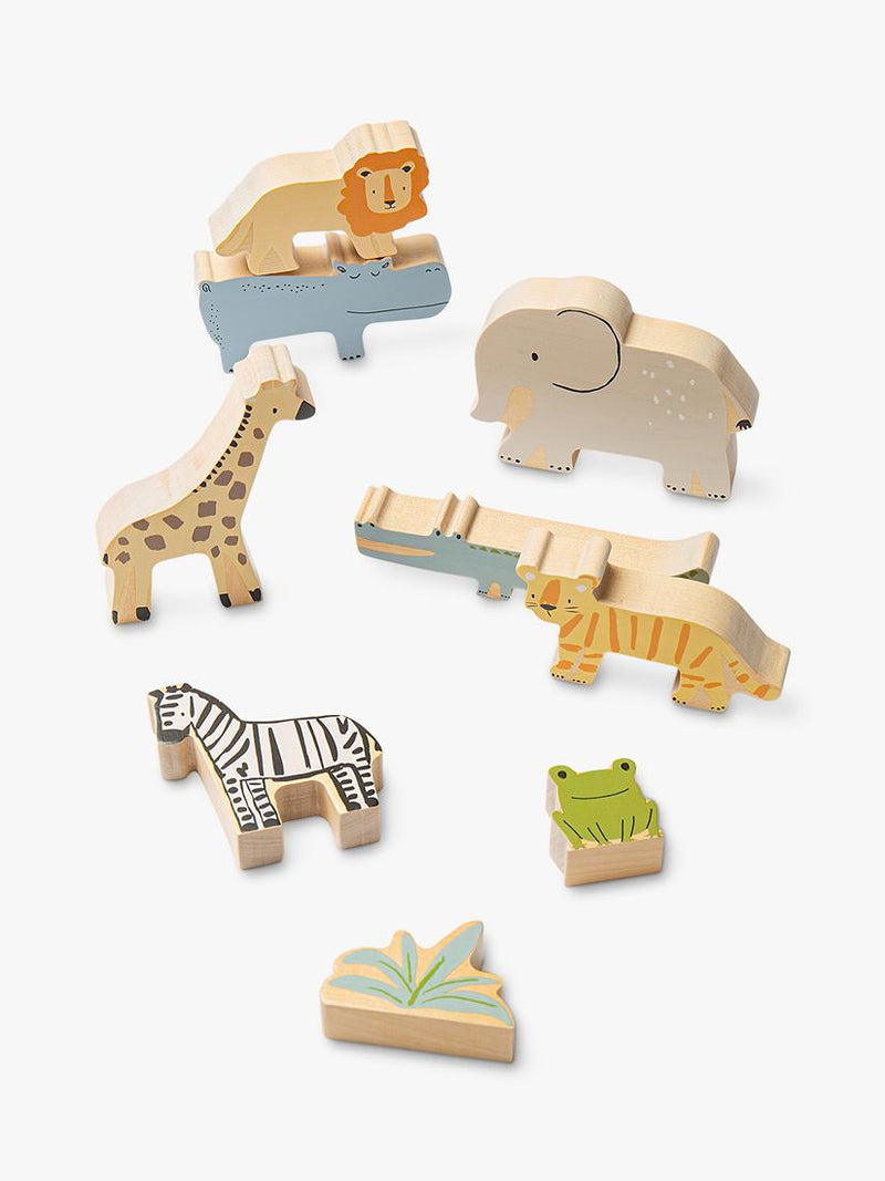 John Lewis Wooden Stacking Animals FSC-certified birchwood toy (British brand)