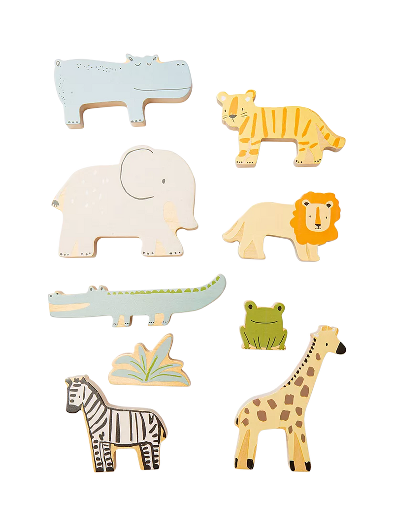 John Lewis Wooden Stacking Animals FSC-certified birchwood toy (British brand)