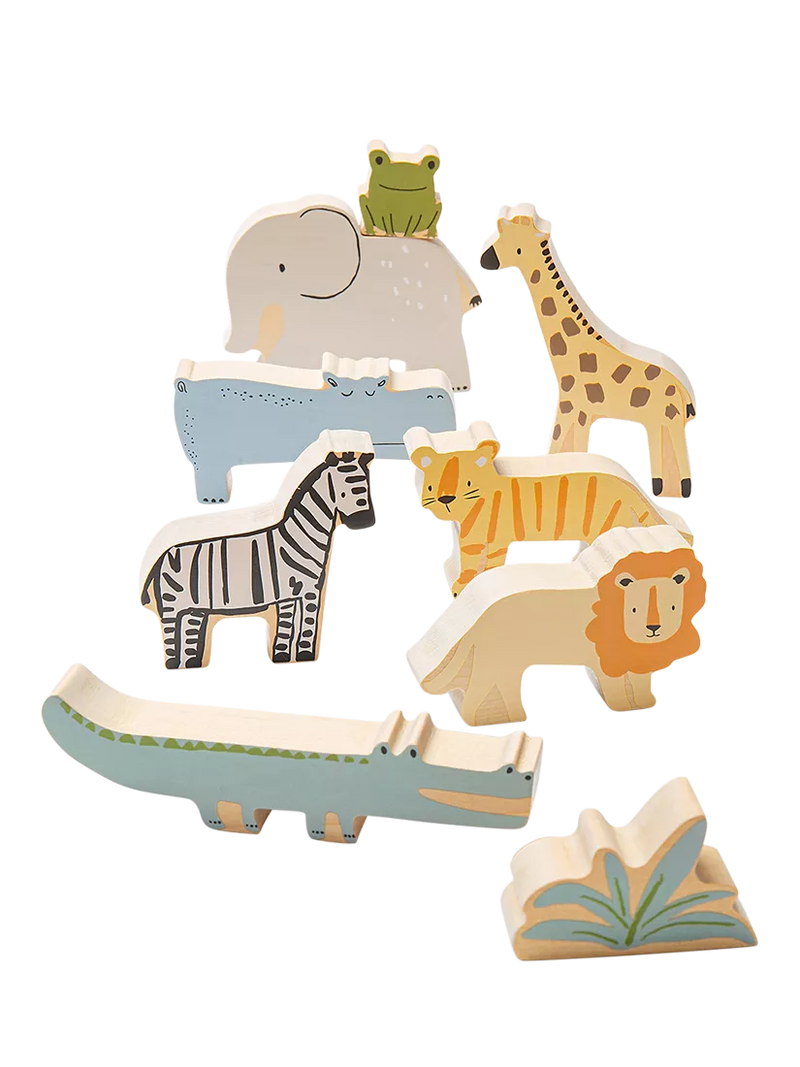 John Lewis Wooden Stacking Animals FSC-certified birchwood toy (British brand)