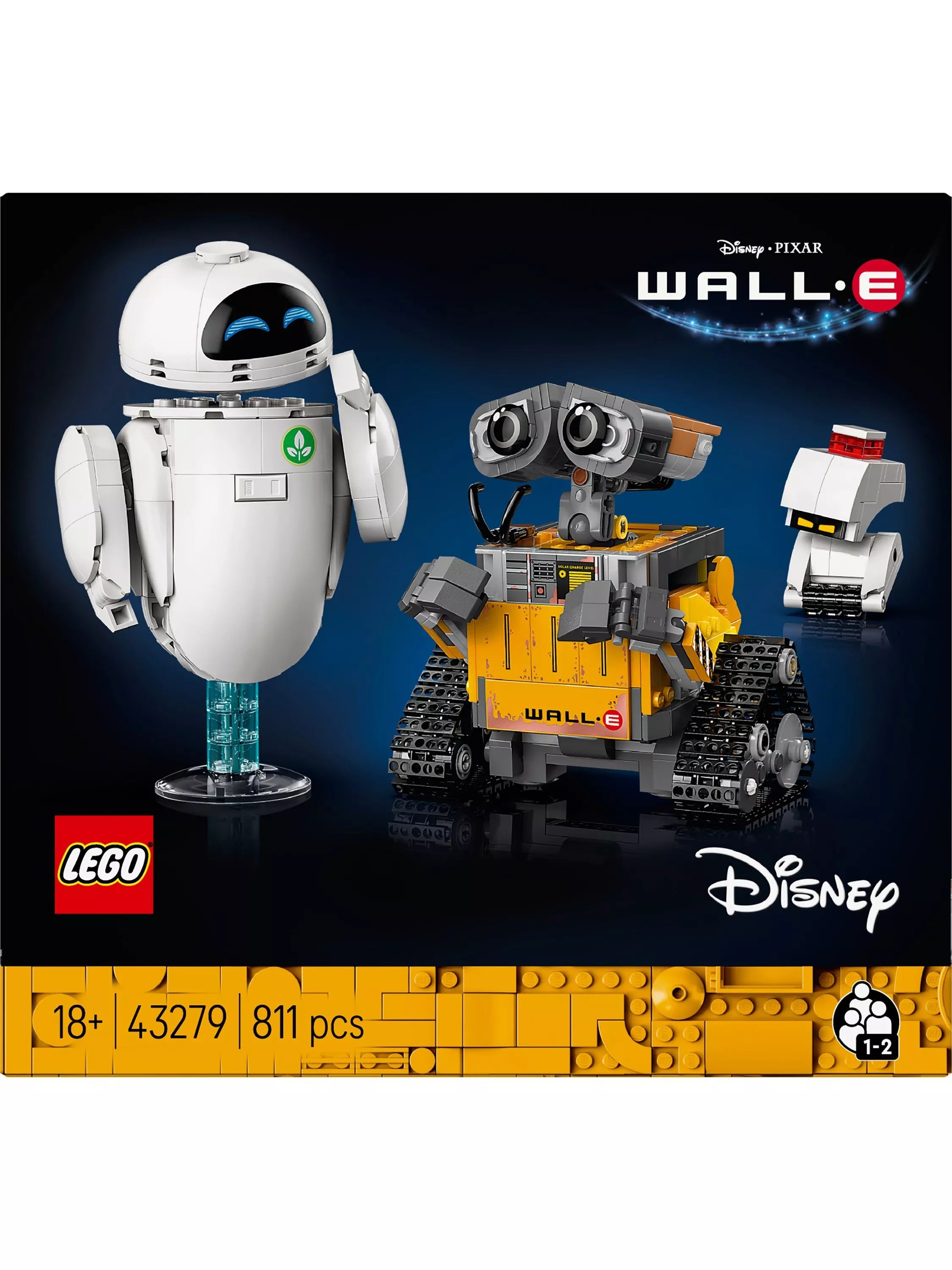 LEGO WALL-E and EVE building set Disney Pixar (British brand)