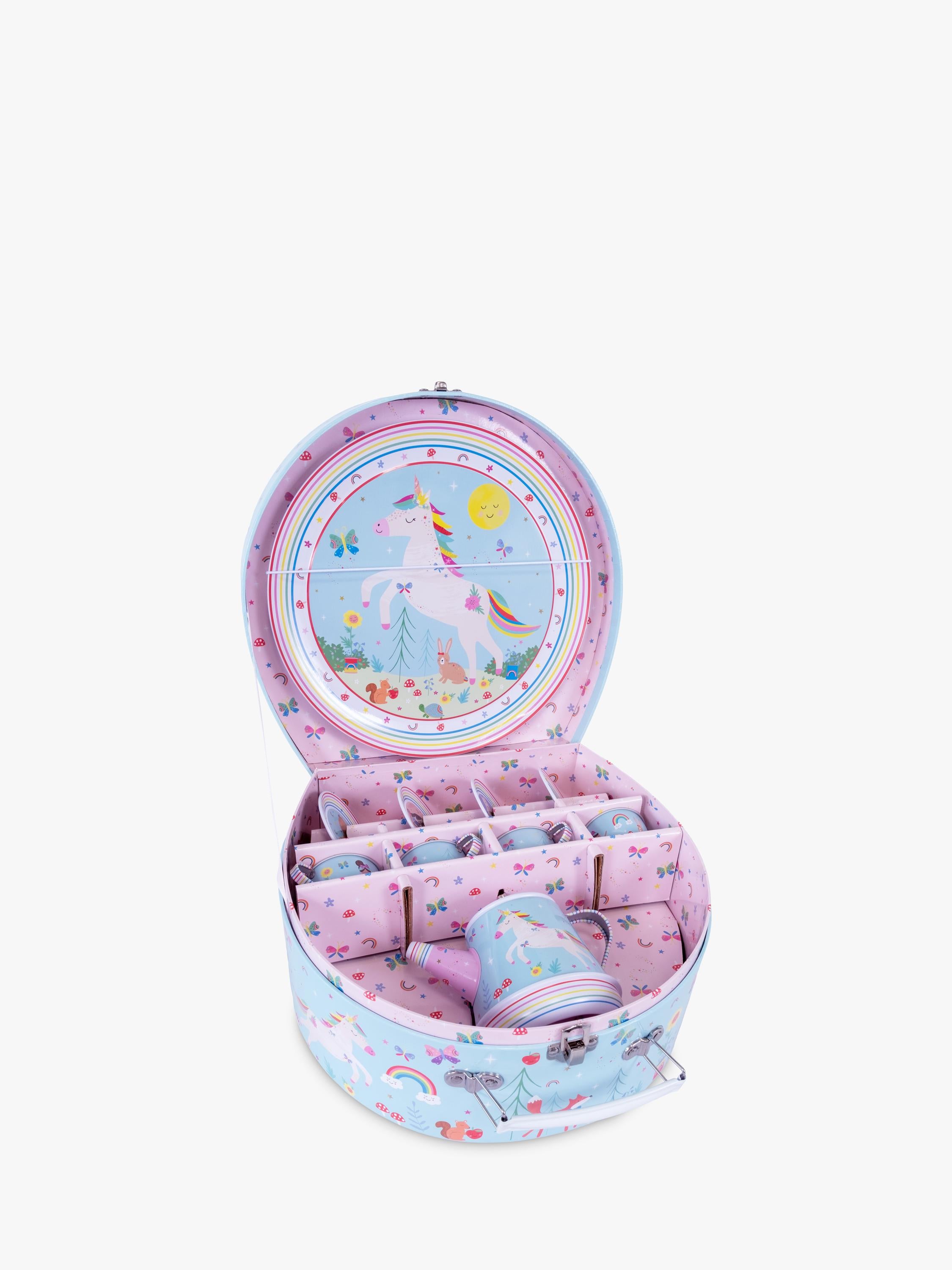 Floss & Rock Rainbow Fairy Musical Tea Set, imported from the UK