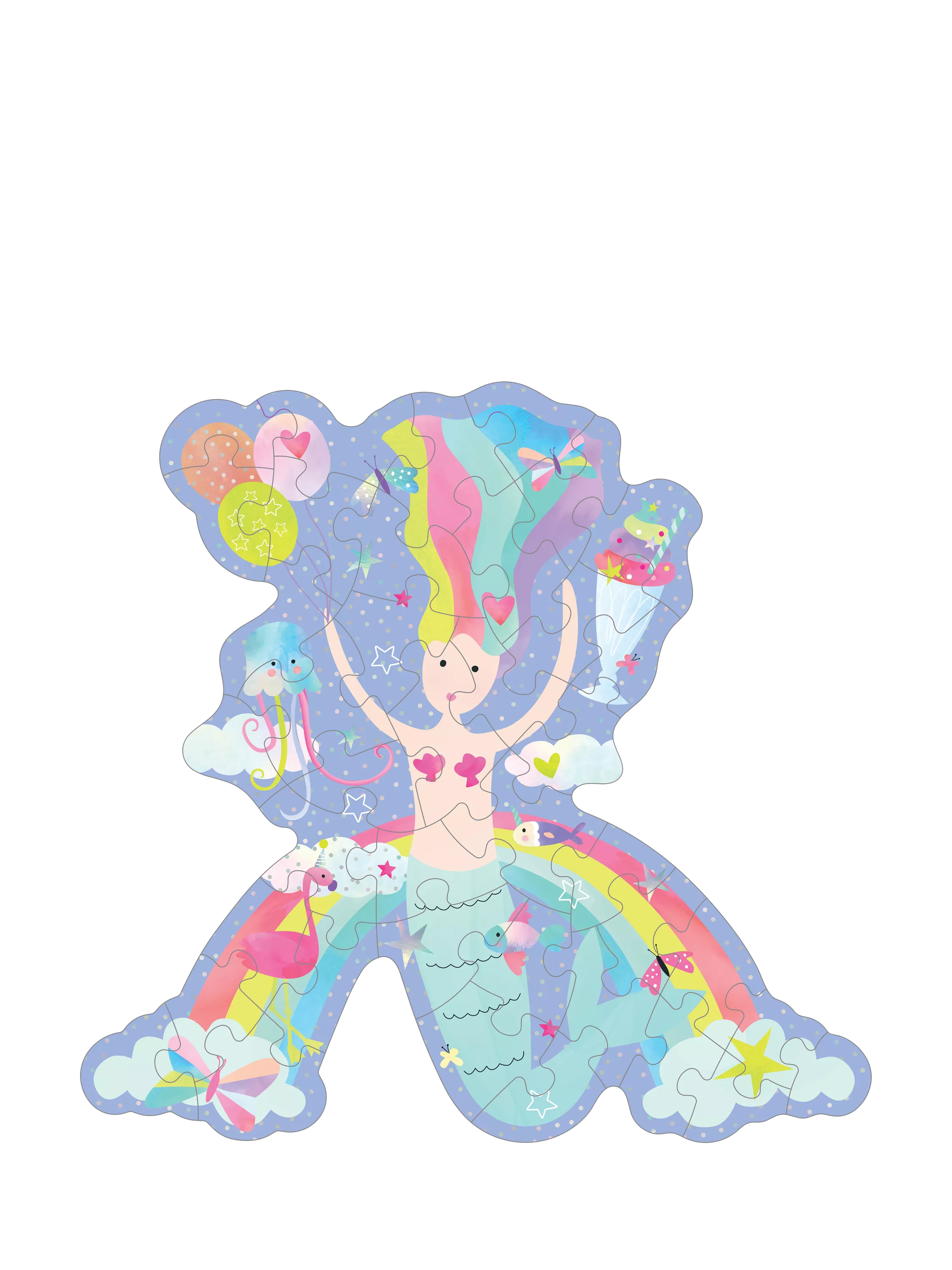 Floss & Rock fantasy jigsaw puzzle 40 pieces, imported from the UK