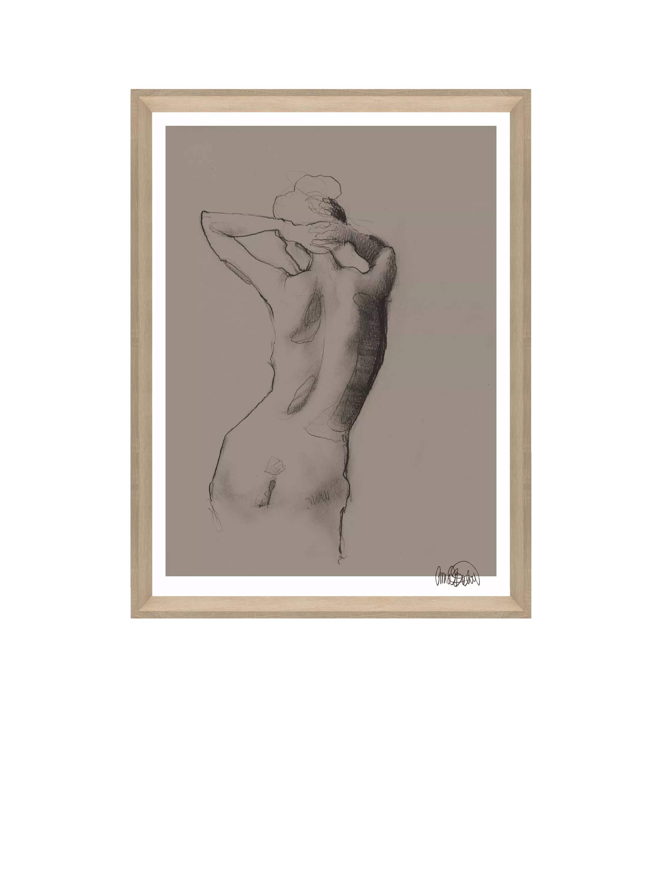 Brookpace Lascelles Anna Bulow Ease framed print 75x55cm - British product