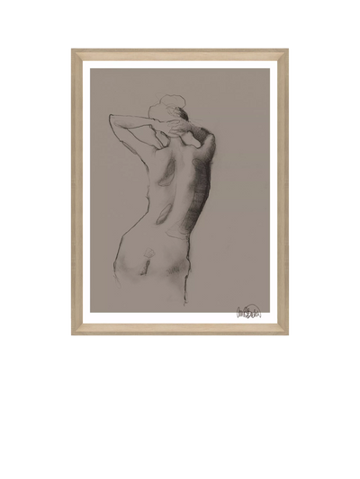 John Lewis Brookpace Lascelles Anna Bulow 'Ease' Limited Edition Framed Print, Natural, 75 x 55cm- Buy online at McGrocer