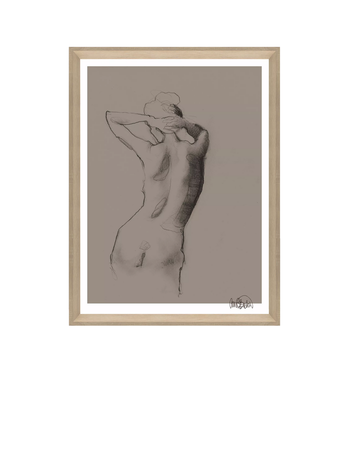 Brookpace Lascelles Anna Bulow Ease framed print 75x55cm - British product