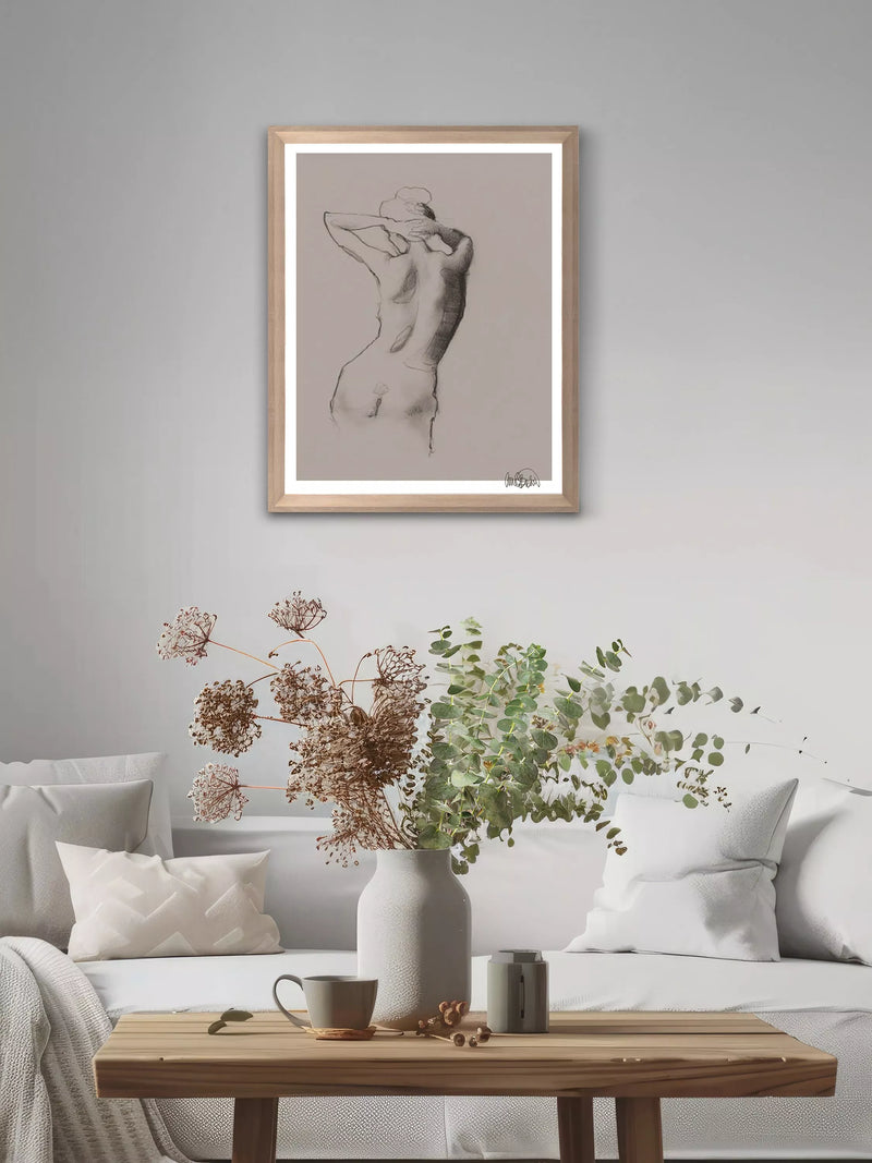 Brookpace Lascelles Anna Bulow Ease framed print 75x55cm - British product