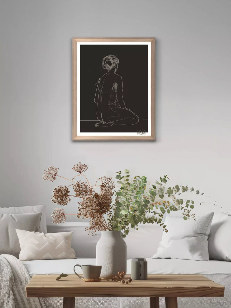 Brookpace Lascelles limited edition framed print Flow 75x55cm (British brand)