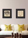 Brookpace Lascelles Pop Floral I framed print 49x49cm, imported from the UK