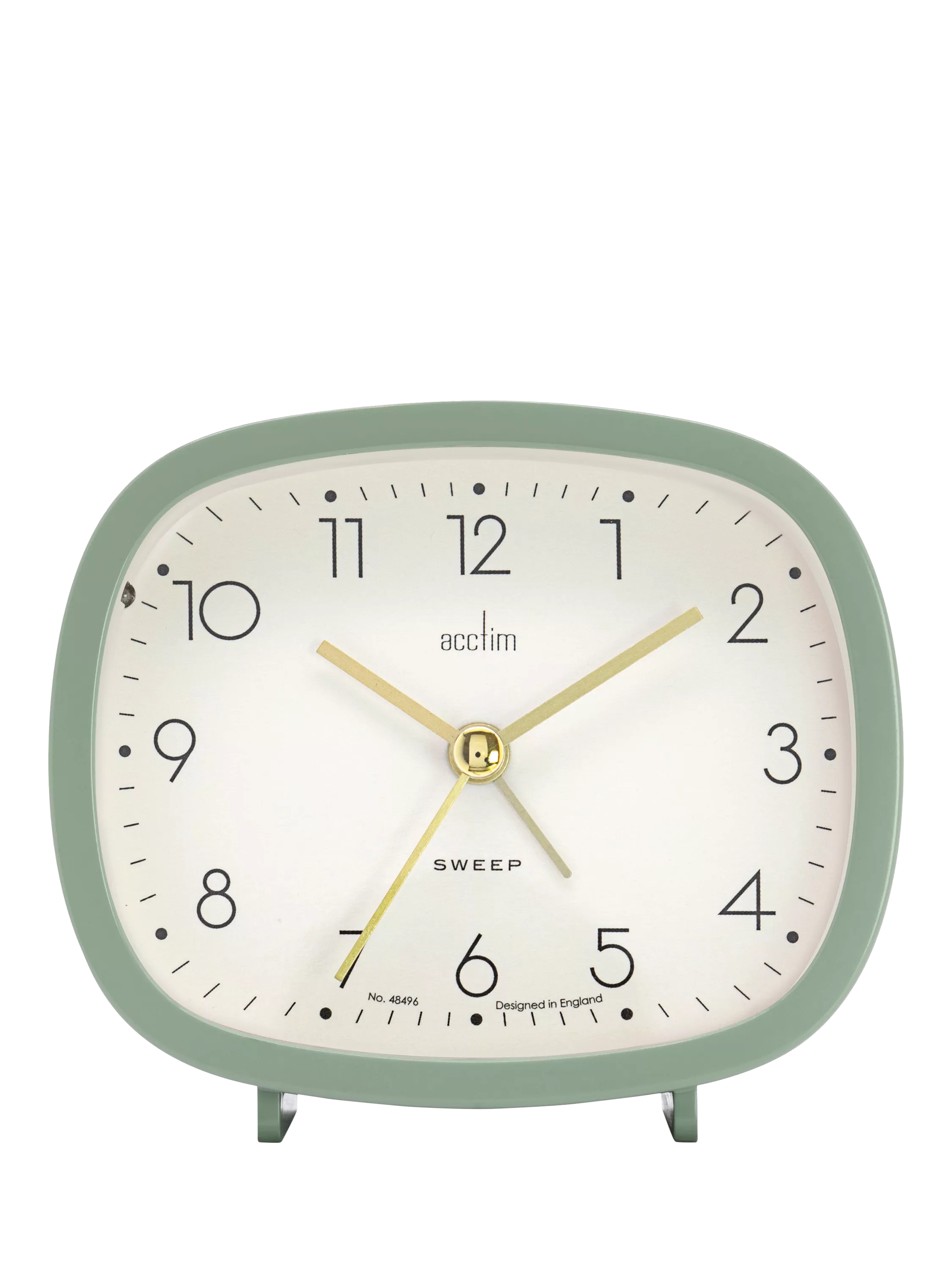 Acctim Ramsey Curved Non-Ticking Sweep Analogue Alarm Clock