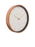 Lascelles Firecrest wall clock 30cm rose gold, UK version