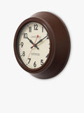 Lascelles brown metal wall clock 25cm, imported from the UK
