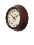 Lascelles brown metal wall clock 25cm, imported from the UK