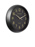 Lascelles retro wall clock with Arabic numerals 30cm, UK version