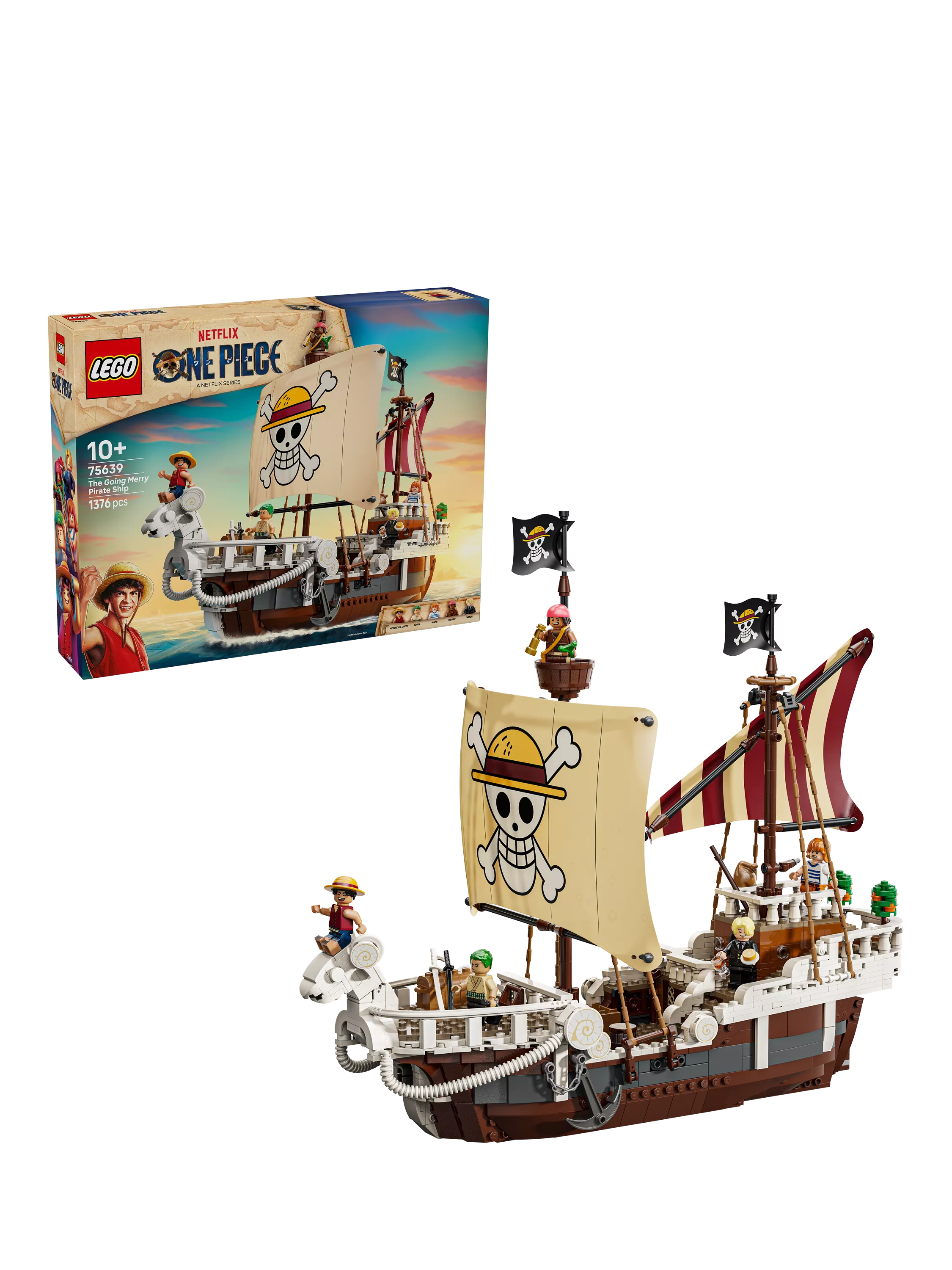 LEGO One Piece Going Merry Pirate Ship 1376 pieces (British brand)