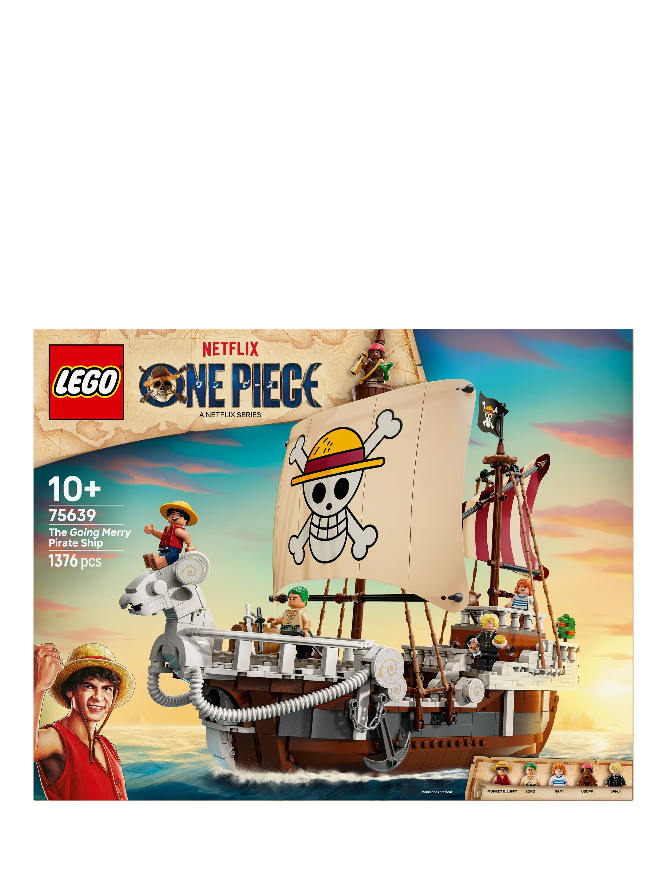 LEGO One Piece Going Merry Pirate Ship 1376 pieces (British brand)