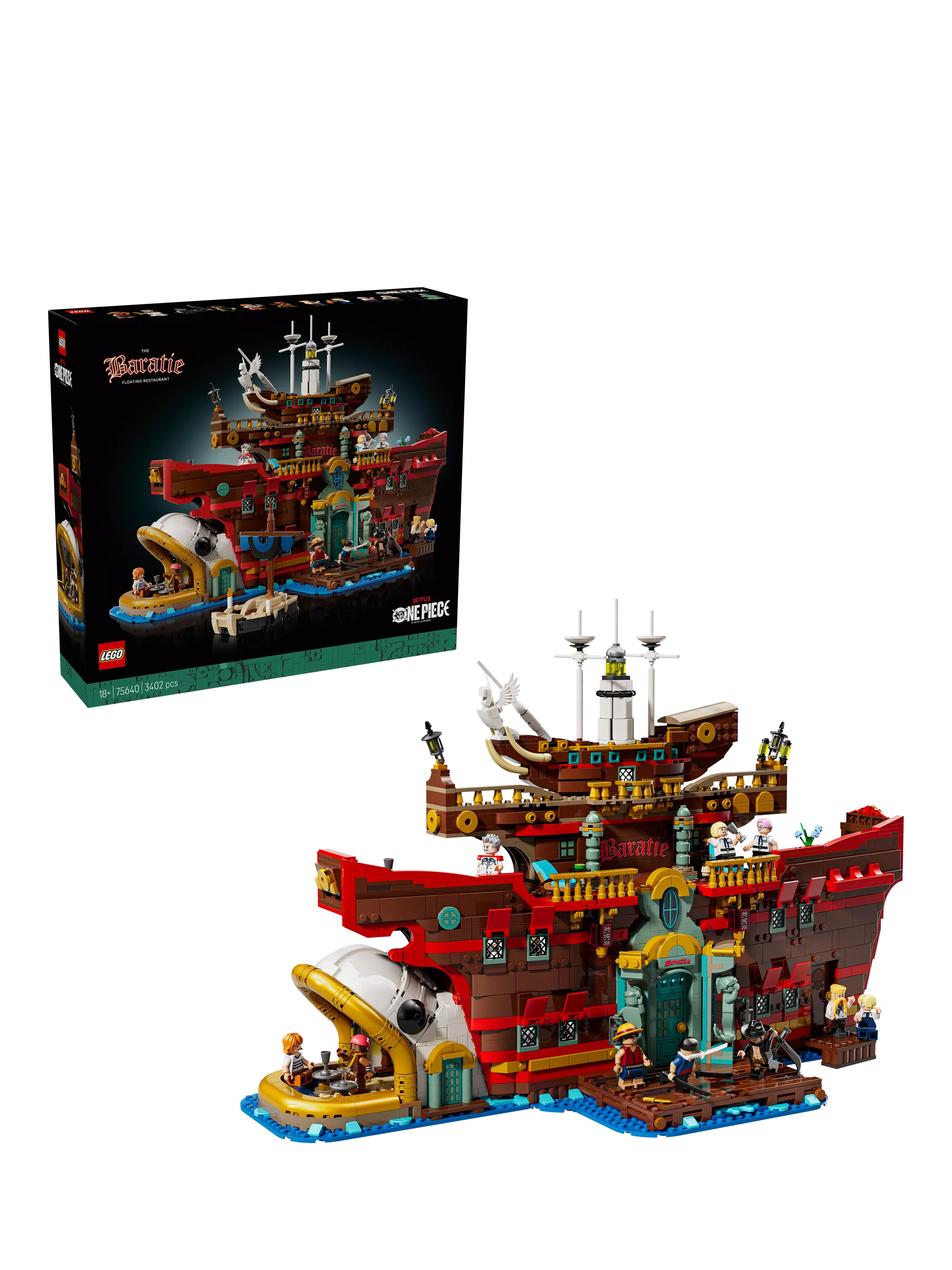 LEGO One Piece Baratie Floating Restaurant 3402 pieces, imported from the UK