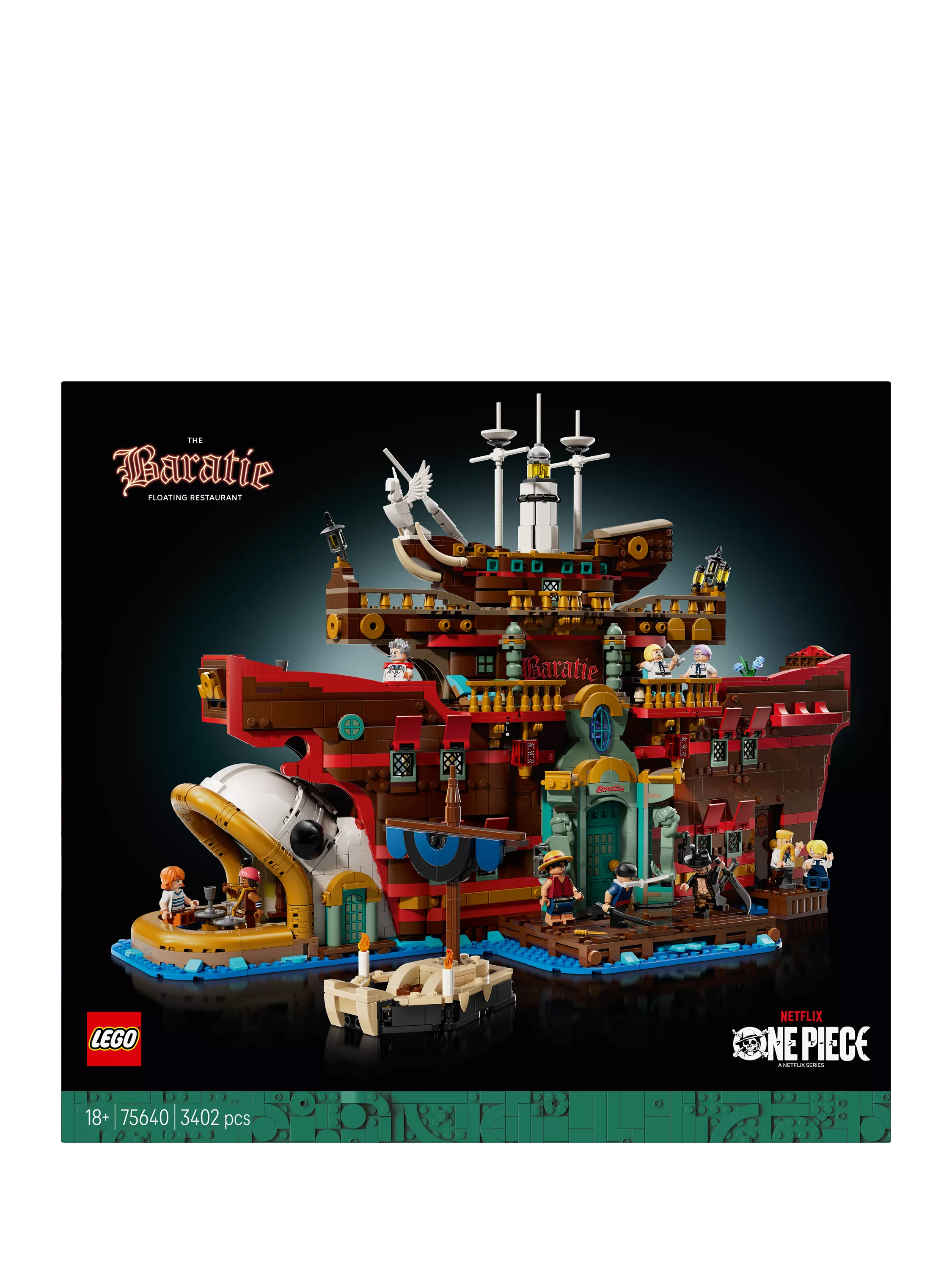 LEGO One Piece Baratie Floating Restaurant 3402 pieces, imported from the UK