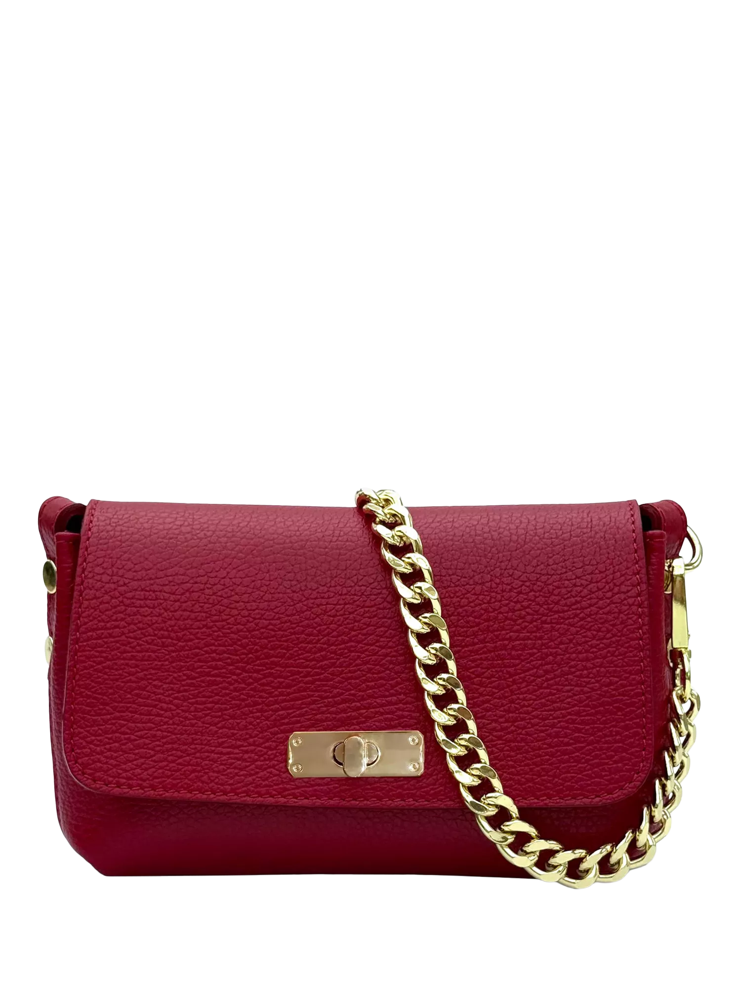Apatchy London Maisie Mini Leather Crossbody Bag with Slim Flat Crossbody Strap