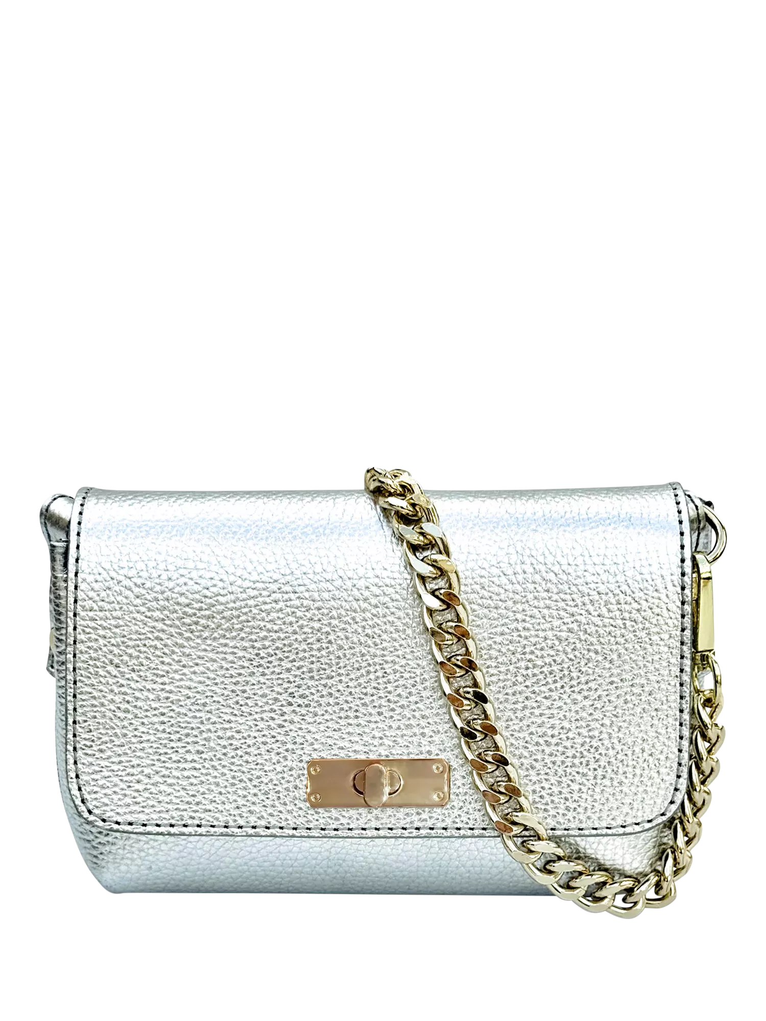 Apatchy London Maisie Mini Leather Crossbody Bag with Slim Flat Crossbody Strap