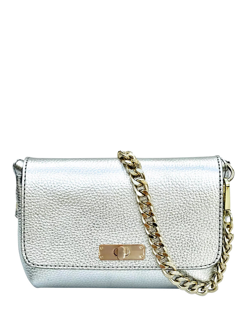 Apatchy London Maisie Mini Leather Crossbody Bag with Slim Flat Crossbody Strap