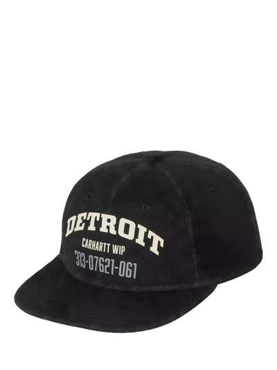 John Lewis Carhartt WIP Detroit Canvas Baseball Cap, Black- Buy online at McGrocer