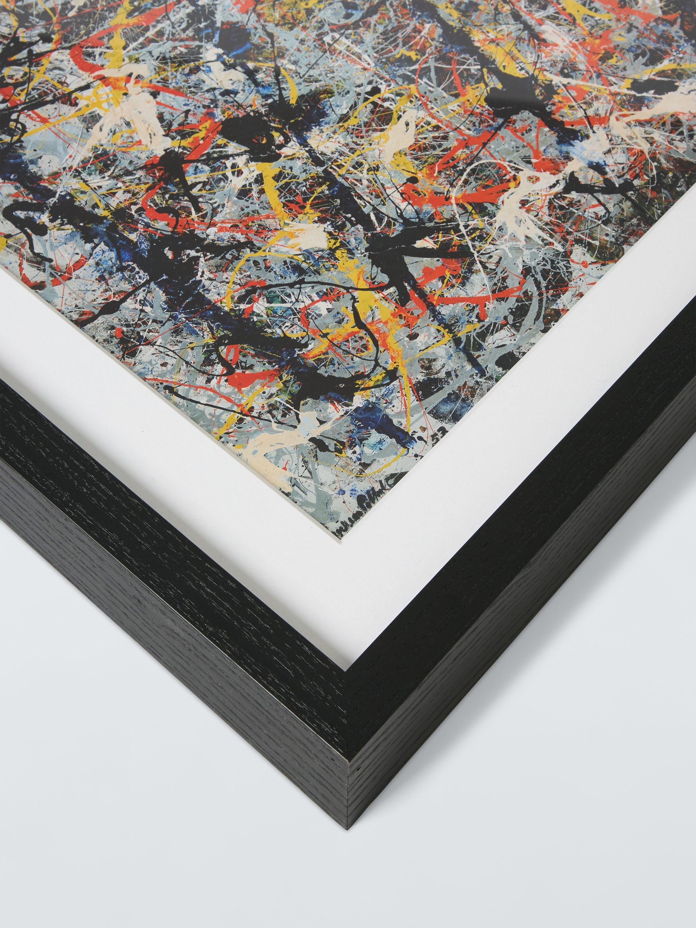 John Lewis framed print Jackson Pollock Blue Poles 54x108cm, UK version