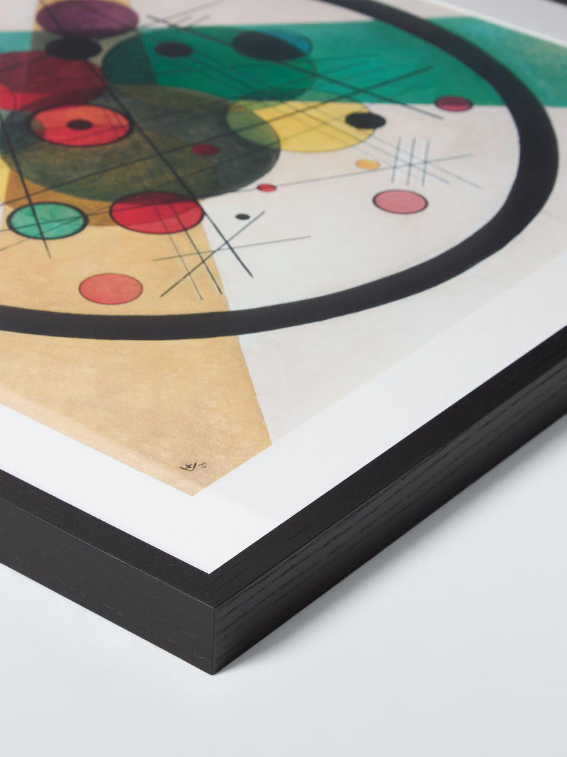 John Lewis framed print 'Circles in a Circle' 63x63cm, imported from the UK